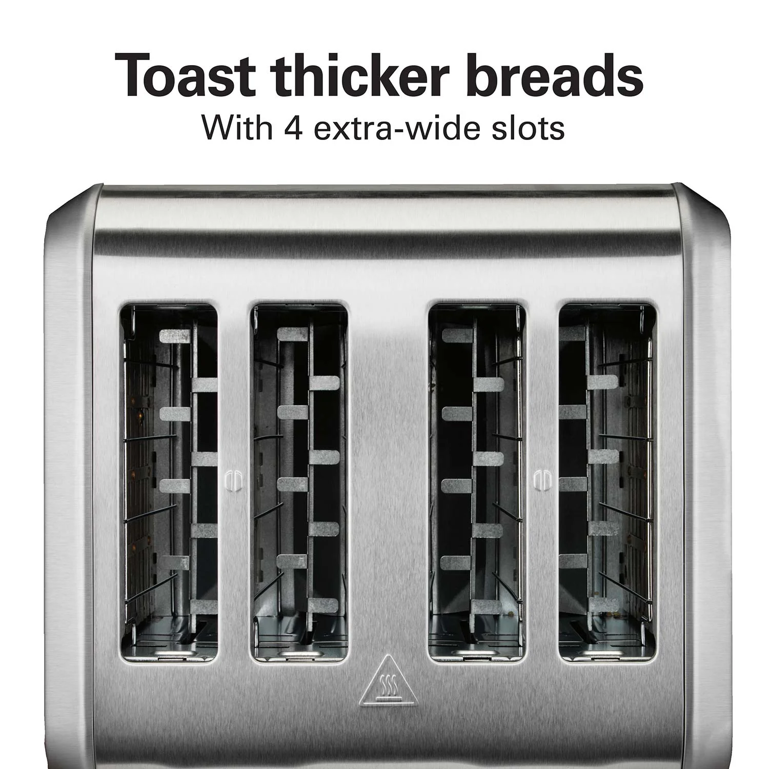 Alternative view of 4 Slice Toaster with Extra-Wide Slots Stainless Steel
