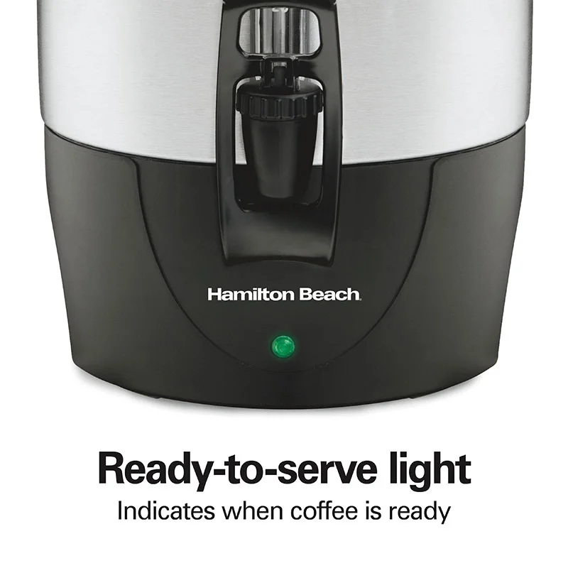 40 Cup Coffee Urn, Black & Stainless - Image 5