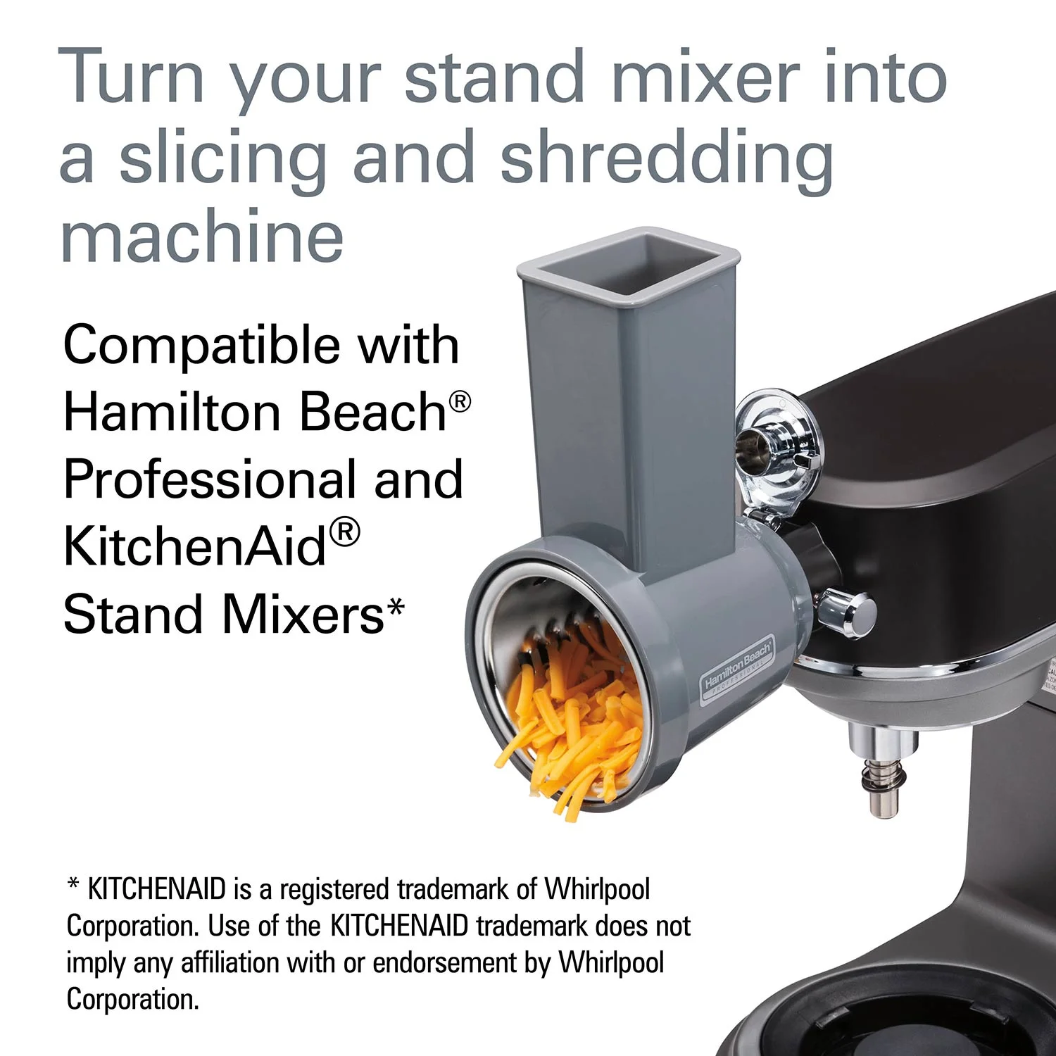Alternative view of Hamilton Beach® Professional Stand Mixer Attachment, Slicer and Shredder