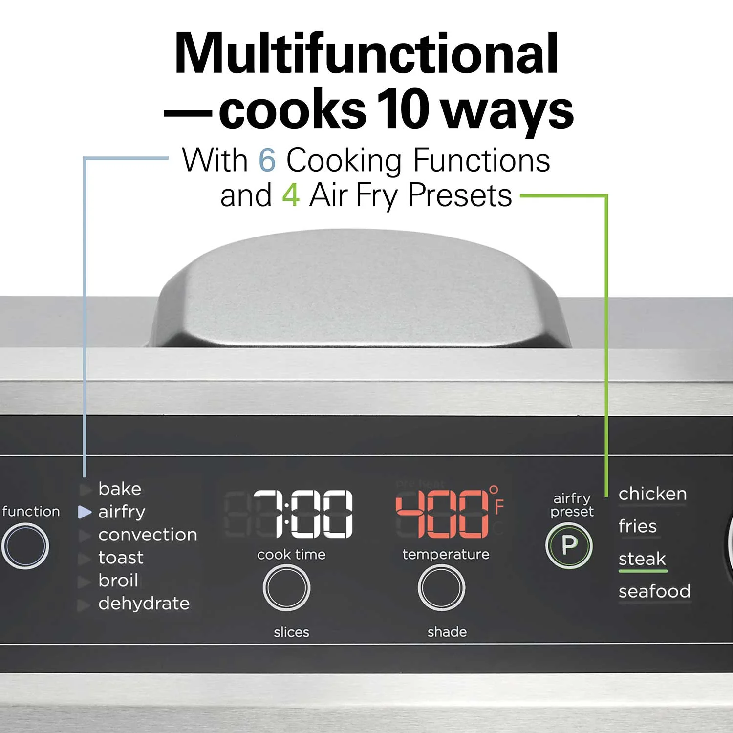Digital Air Fryer Toaster Oven, 6 Slice Capacity - Image 3