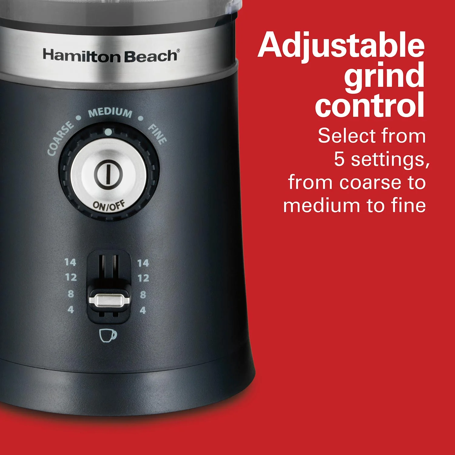 Hamilton Beach Custom Grind™ Coffee Grinder, 80393FG - Image 3