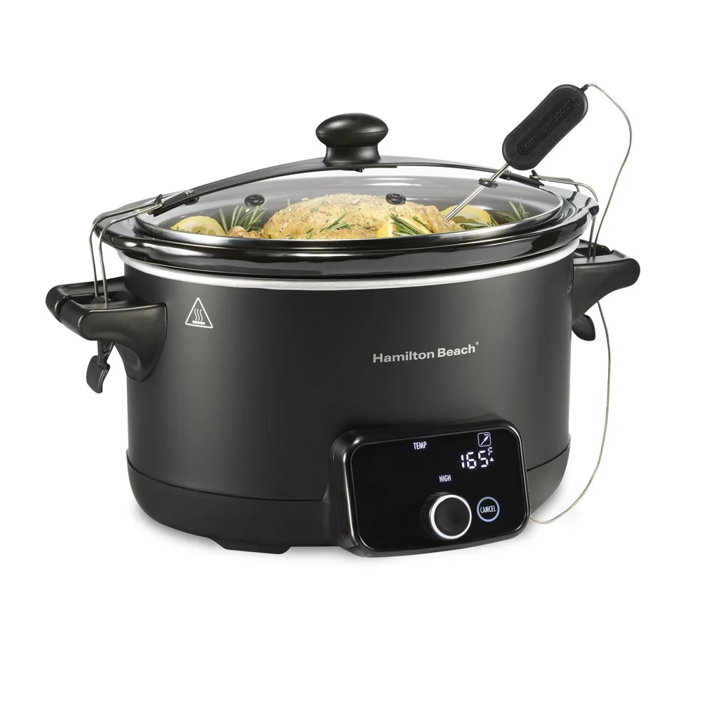 Ready, Set, Dinner Slow Cooker, Matte Black