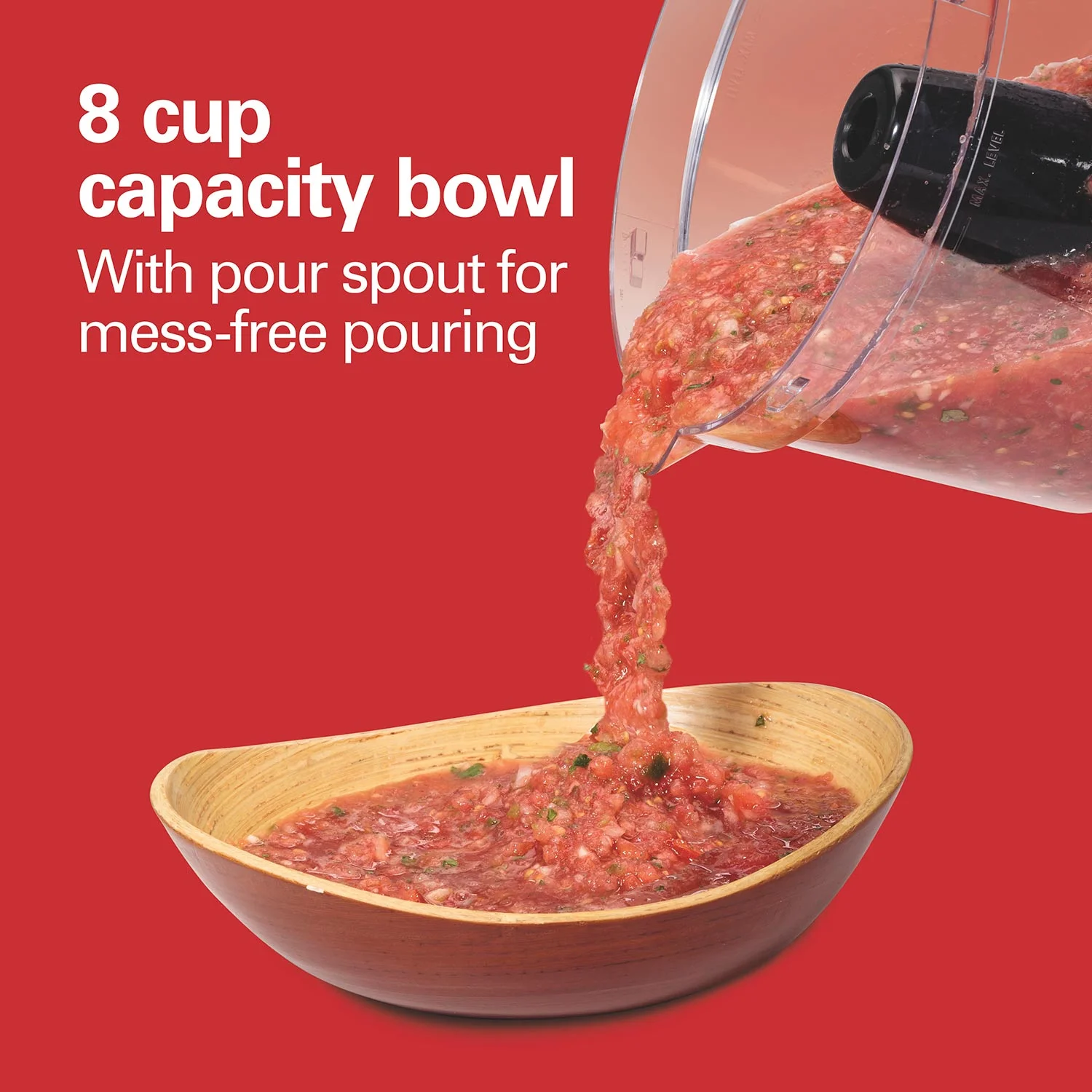 Hamilton Beach® Bowl Scraper Food Processor, 8 Cup Capacity, Black, 70743J - Image 3