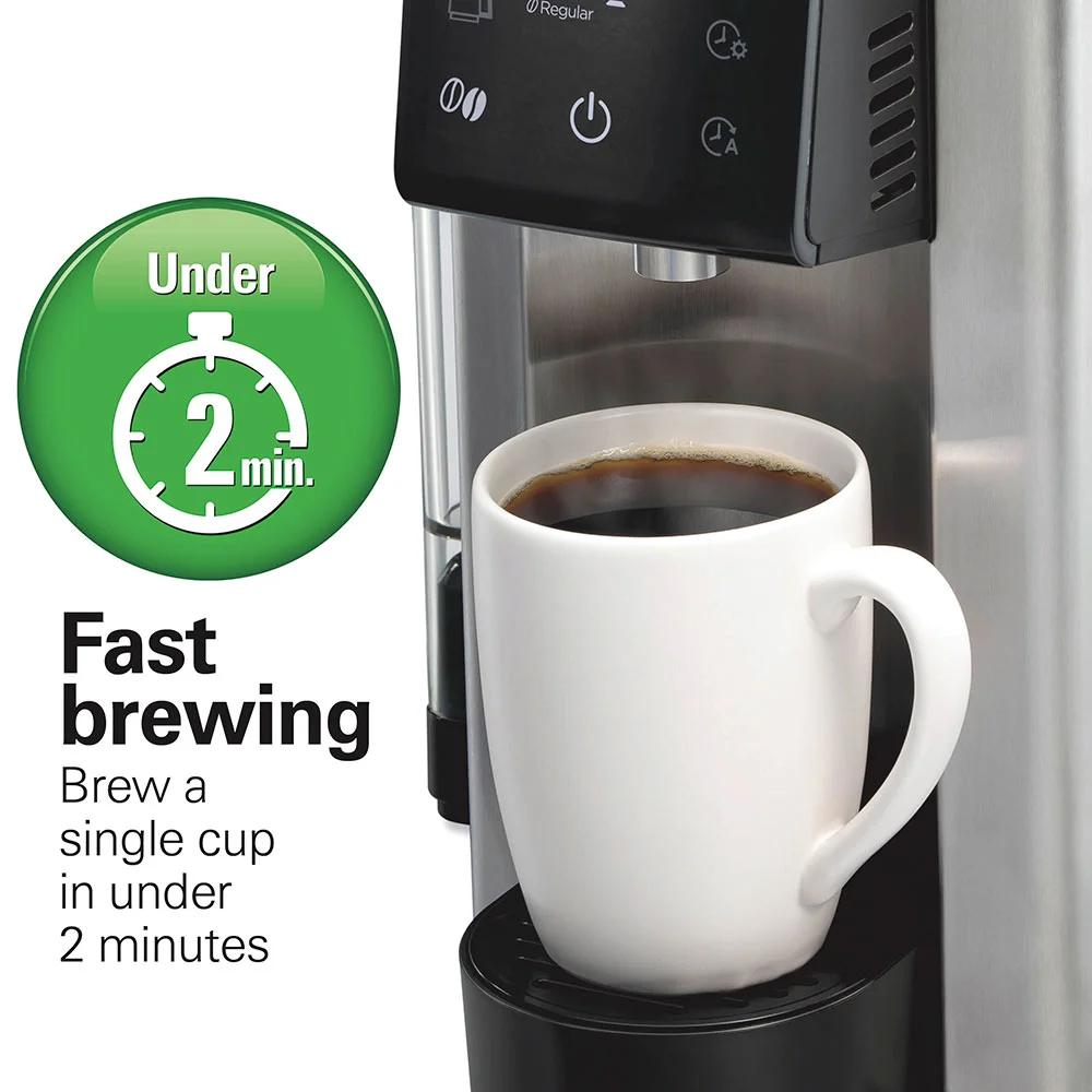 Recertified FlexBrew® Advanced 5-in-1 Coffee Maker, Removable Dual-Position, Black & Stainless - Image 6