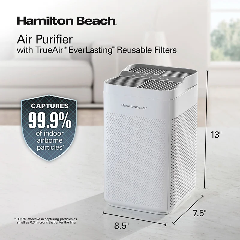 Air Purifier with TrueAir® EverLasting™ Reusable Filters - Image 9