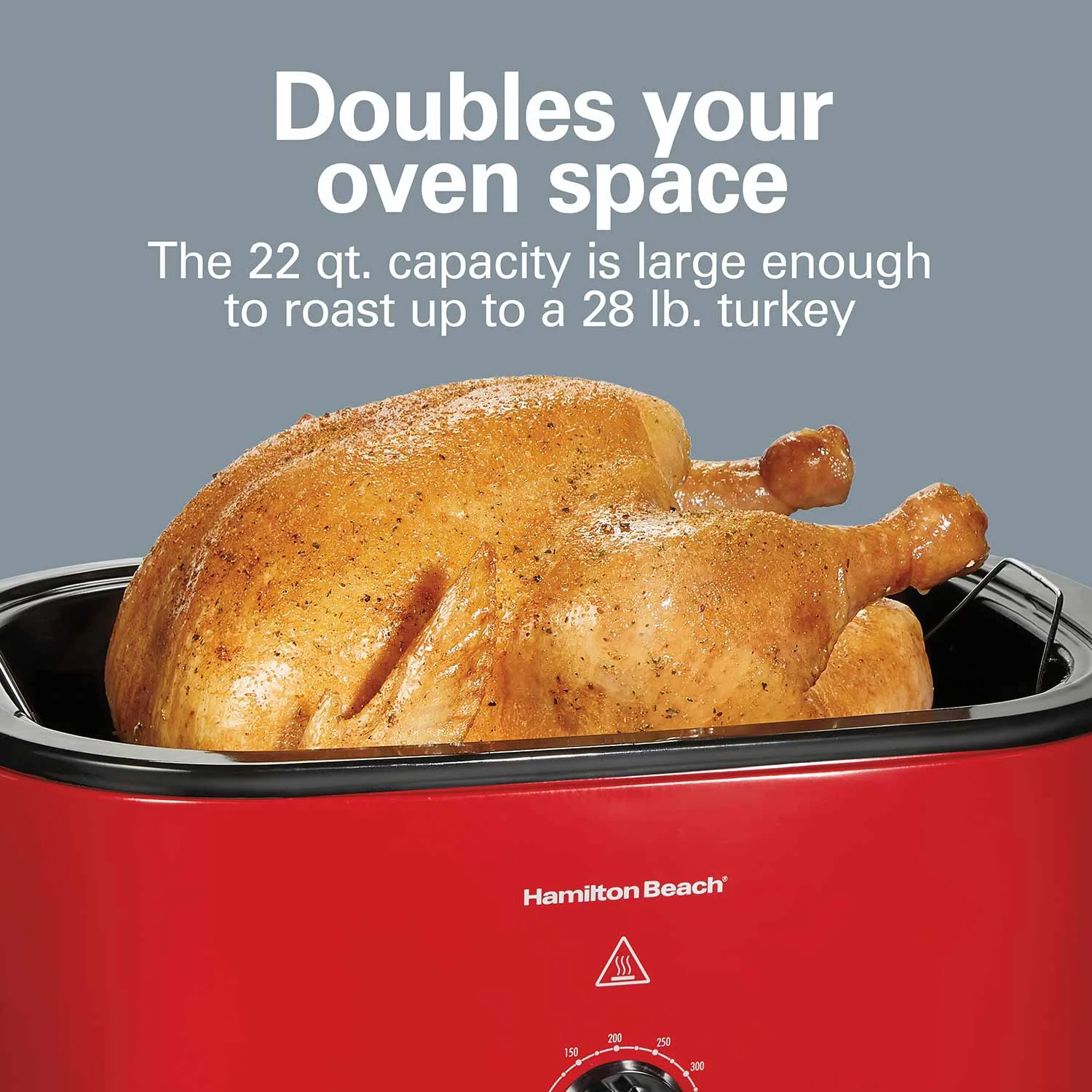 Alternative view of Electric Roaster Oven, 22 Quarts, Red