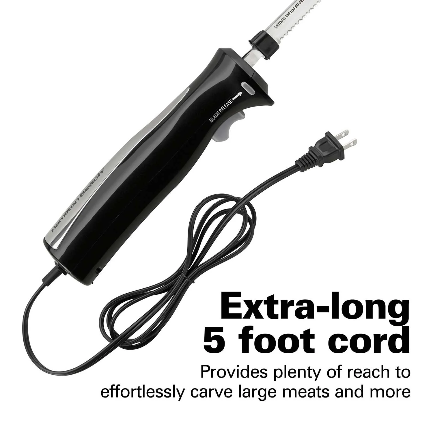 Electric Knife Set with Cool-Touch Ergonomic Handle and Storage Case - Image 6