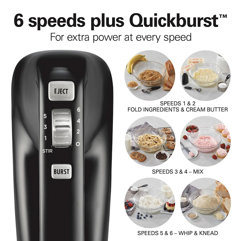 Alternative view of 6 Speed Performance Hand Mixer with Ultimate Speed Control