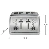 Modern Stainless Steel 4 Slice Toaster with Extra-Wide Slots - Image 8