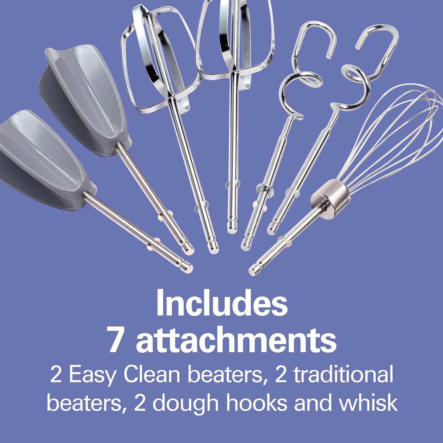 6 Speed Hand Mixer with Snap-On Case White - Image 4