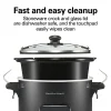 Ready, Set, Dinner Slow Cooker, Matte Black - Image 7