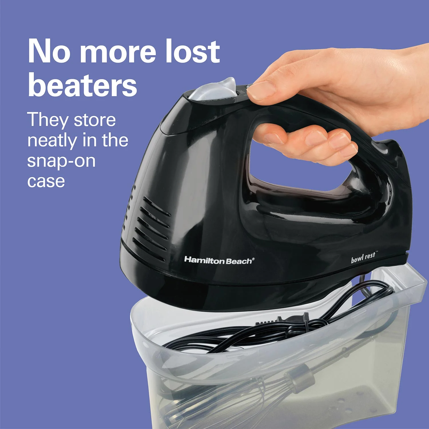 Alternative view of Hand Mixer with Snap-On Case