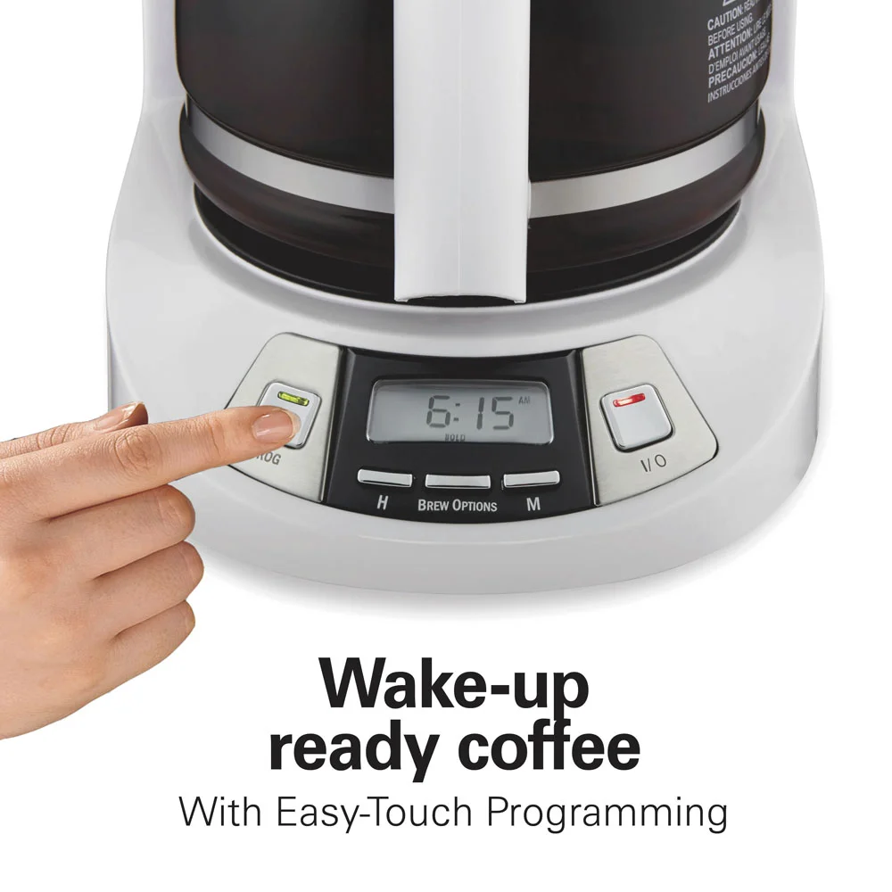 Alternative view of Programmable Coffee Maker, White