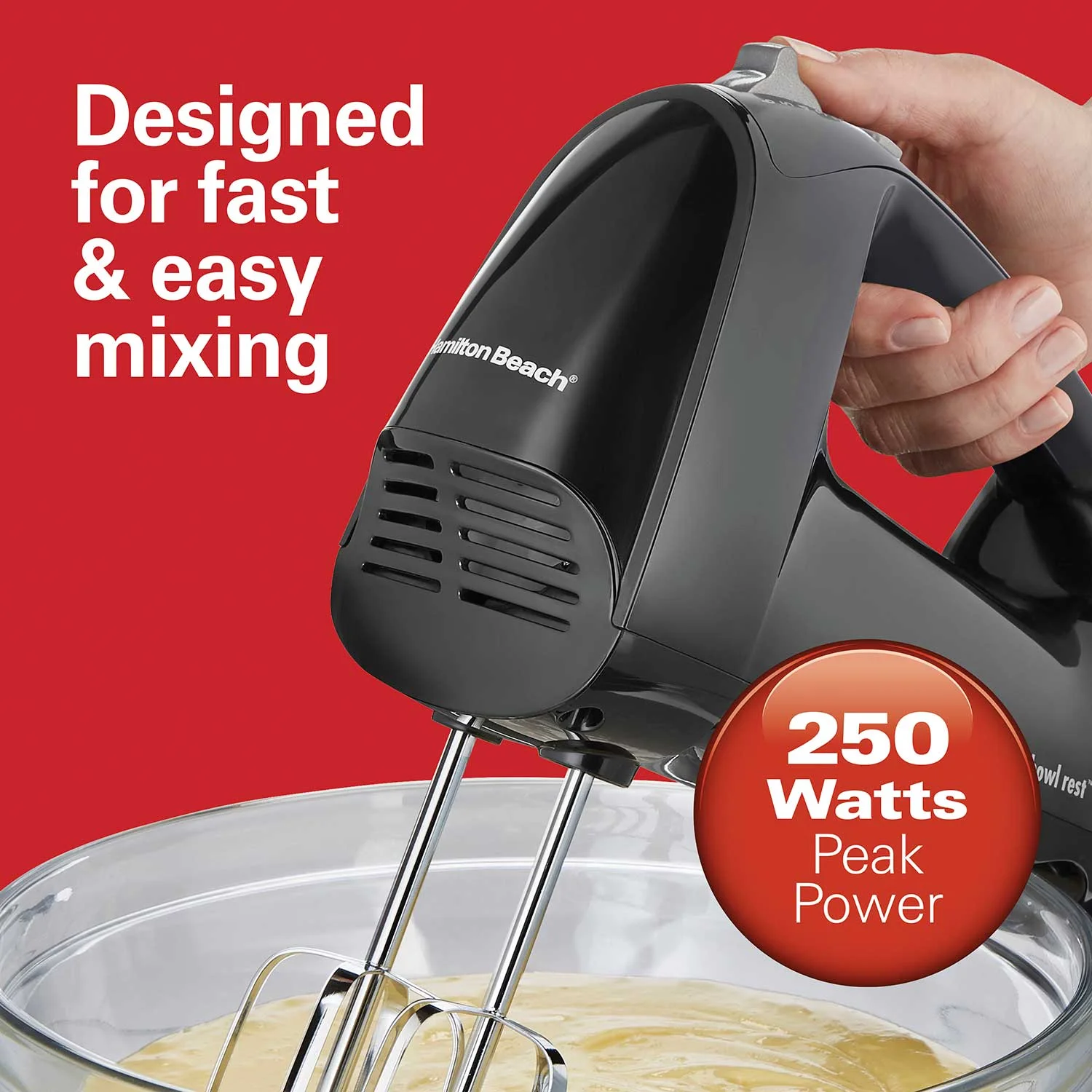 6 Speed Hand Mixer with Quick Burst™ and Snap-On Case - Image 7