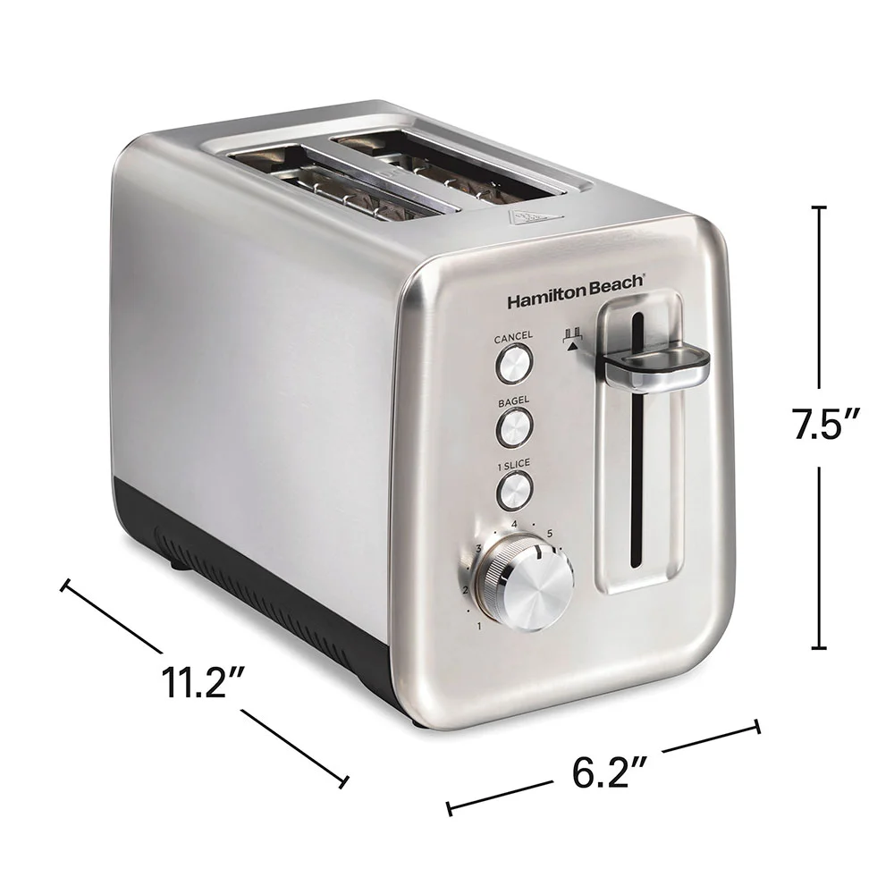 Sleek Stainless Steel 2 Slice Toaster - Image 8
