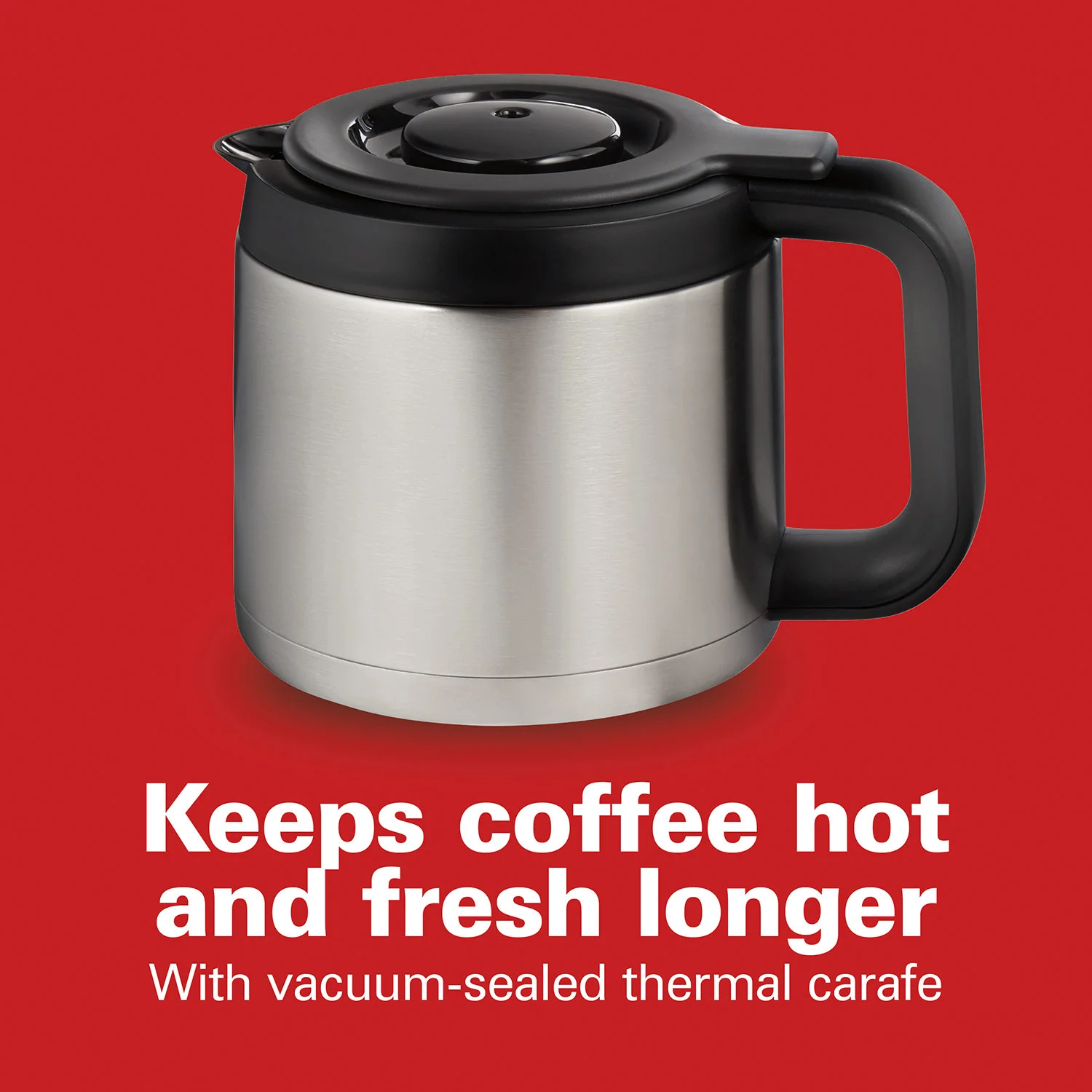 Alternative view of Front-Fill® 12 Cup Programmable Coffee Maker with Thermal Carafe Stainless Steel Accents