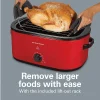 Electric Roaster Oven, 22 Quarts, Red - Image 6