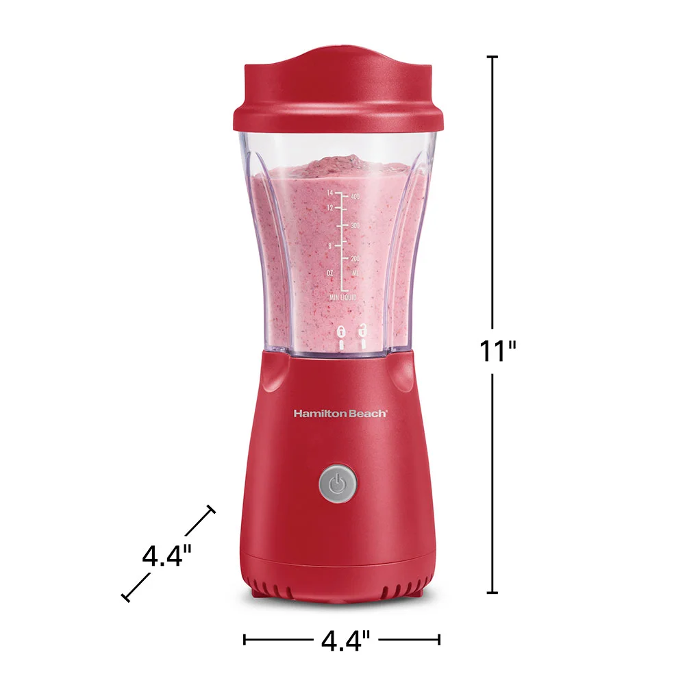 Personal Blender with Travel Lid, Red - Image 7