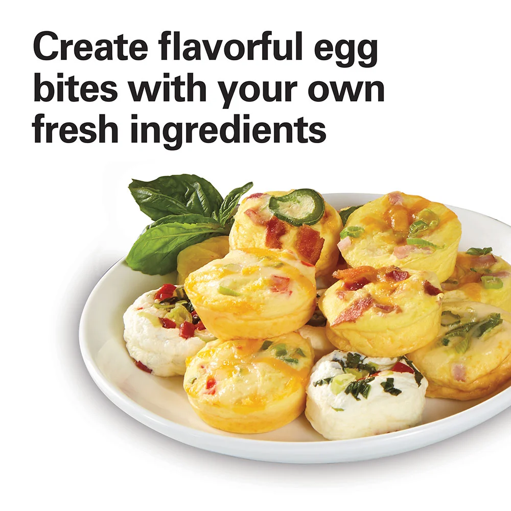 Egg Bites Maker with Hard-Boiled Eggs Insert, Teal - Image 3