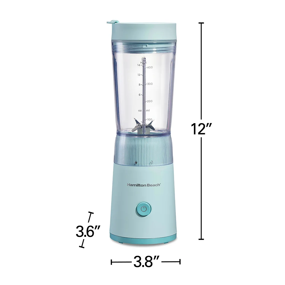 Personal Blender with Leak-Proof Travel Lid, Ice Blue - Image 7