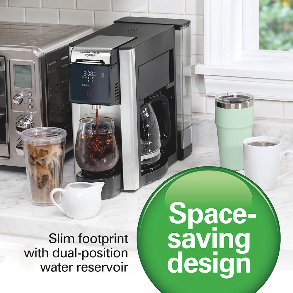 Recertified FlexBrew® Advanced 5-in-1 Coffee Maker, Removable Dual-Position, Black & Stainless - Image 3