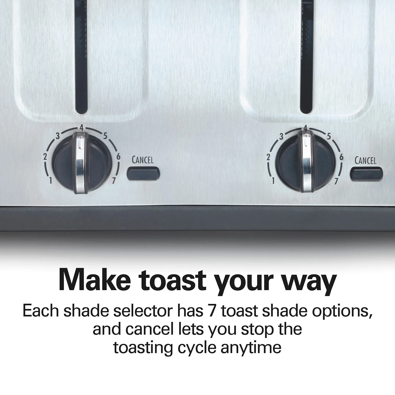 4 Slice Metal Toaster with Extra-Wide Slots - Image 7