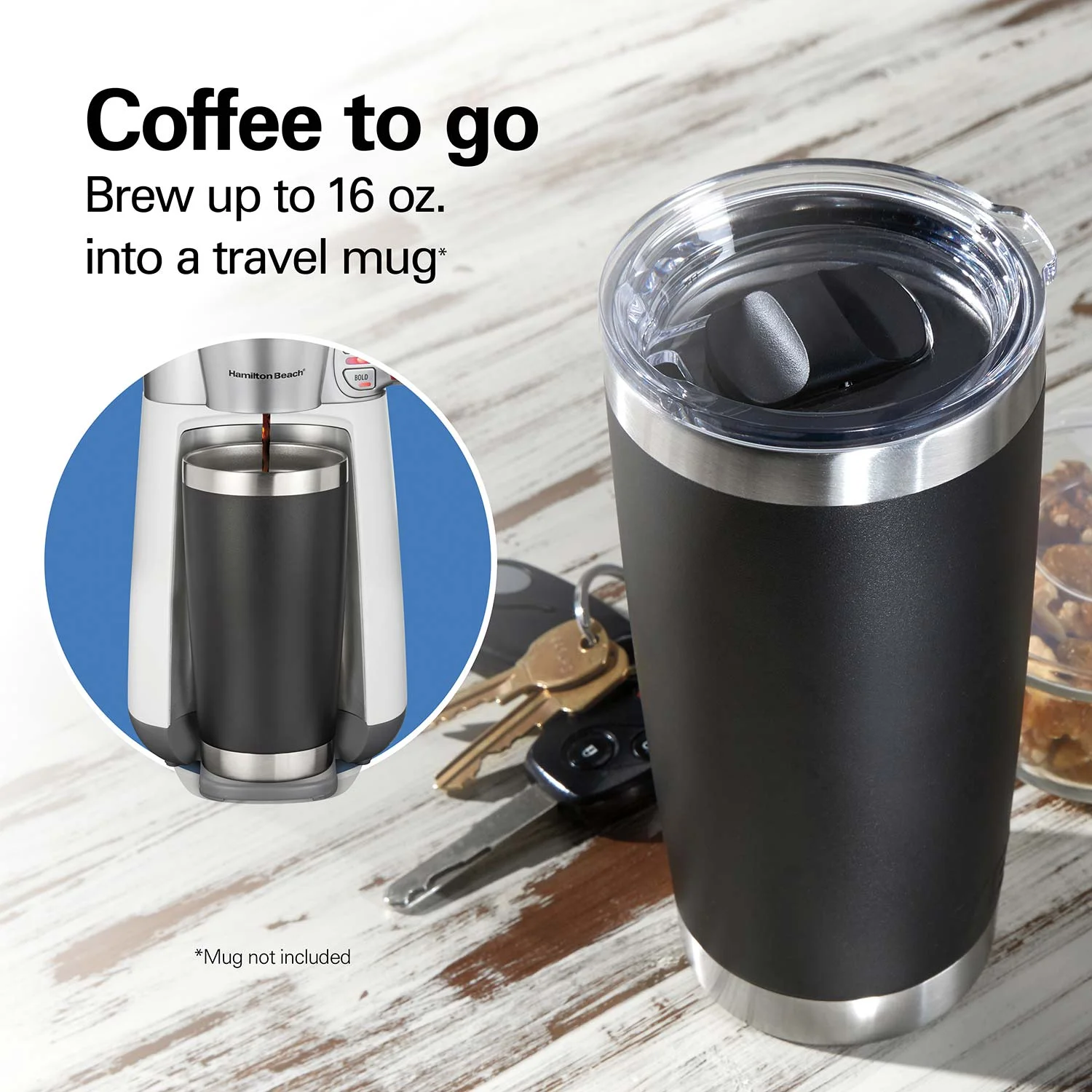 16 Oz. Convenient Craft Rapid Cold Brew and Hot Coffee Maker, White - Image 4