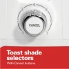 4 Slice Toaster with Extra-Wide Slots, White - Image 3