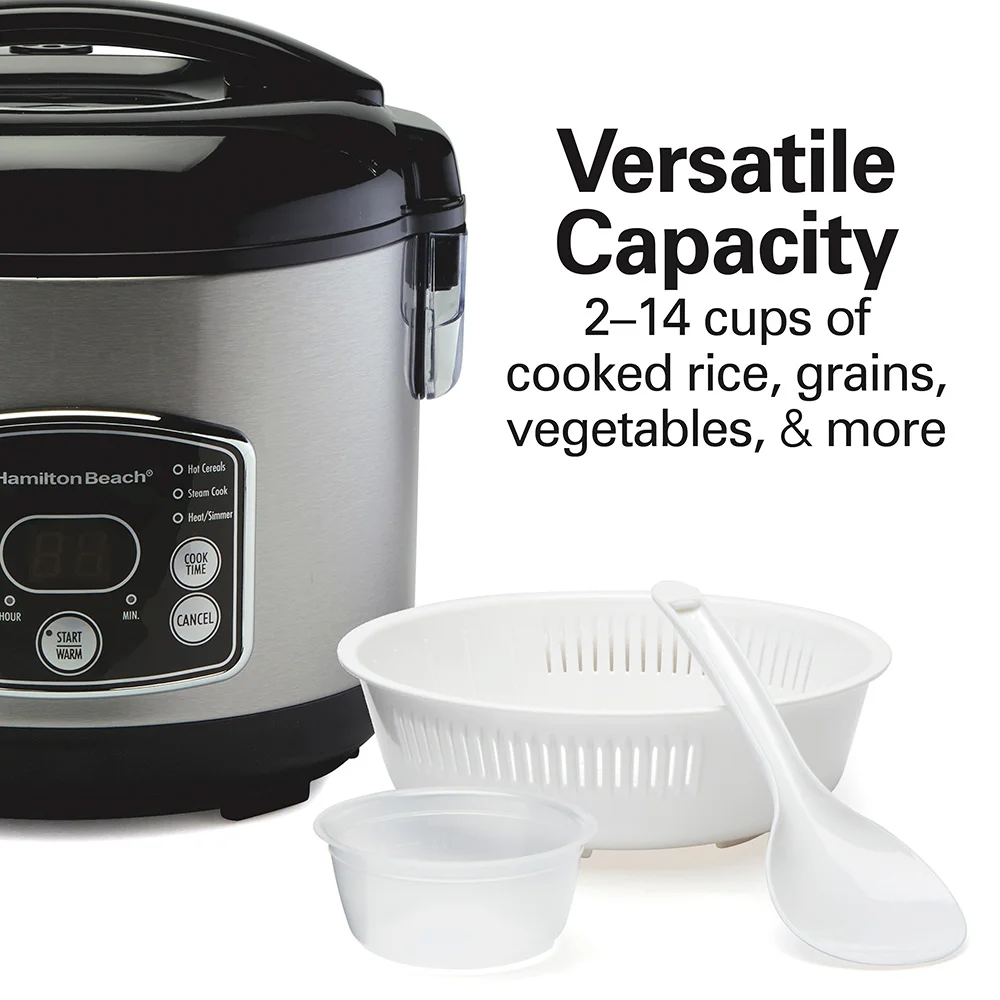 2-14 Cup Capacity (Cooked) Rice/Hot Cereal Cooker - Image 3