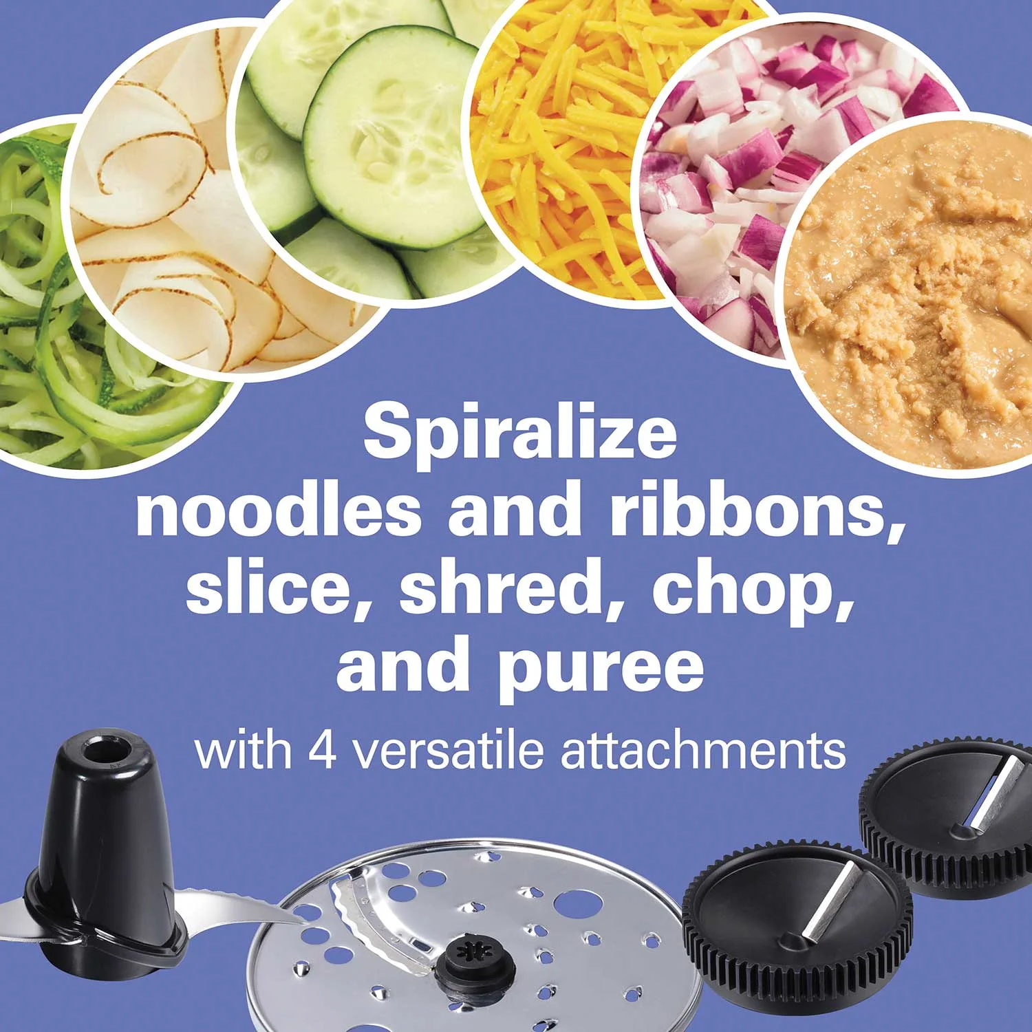 Hamilton Beach® 10 Cup Spiralizing Food Processor, 70735 - Image 3