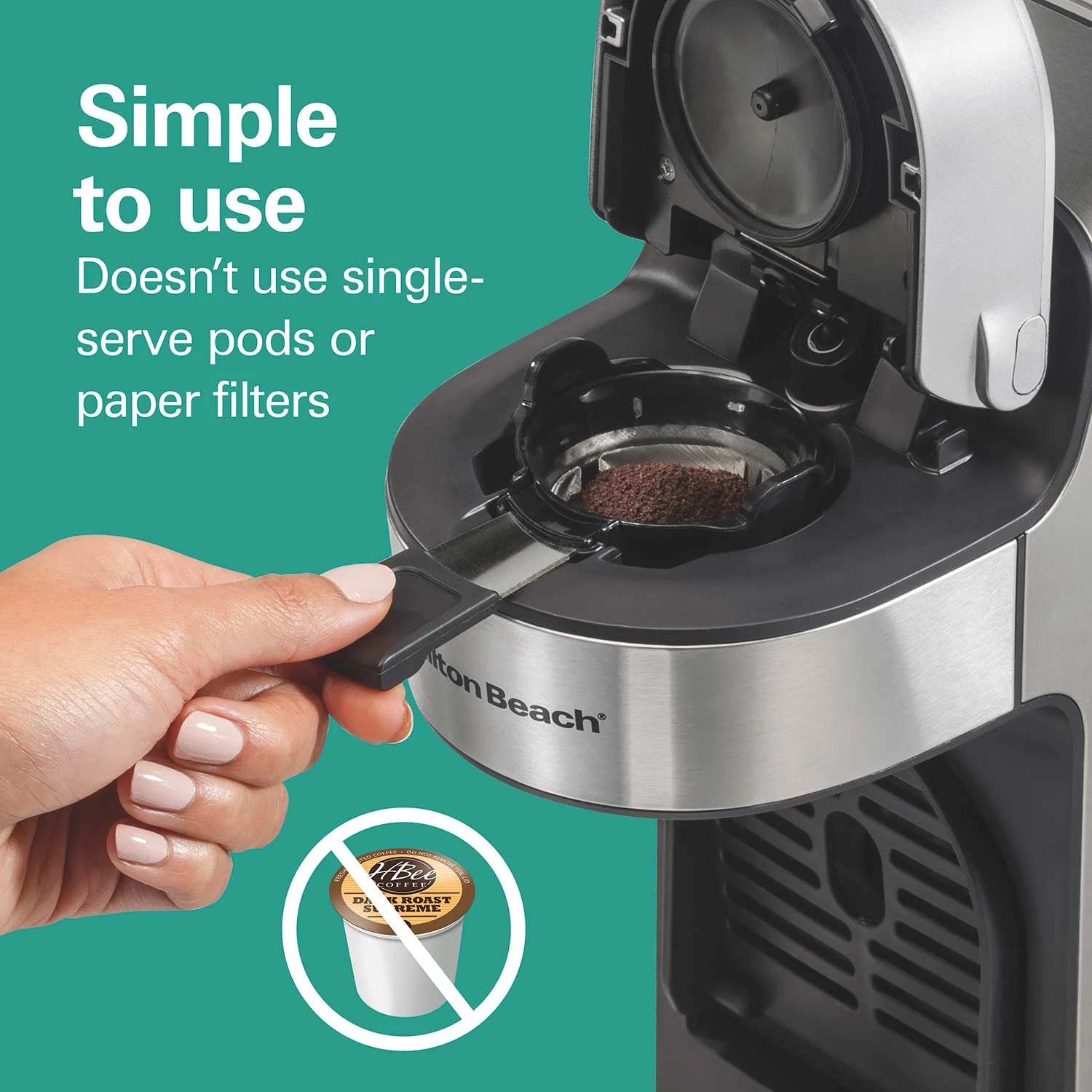 The Scoop® Single-Serve Coffee Maker with Removable Reservoir - Image 4