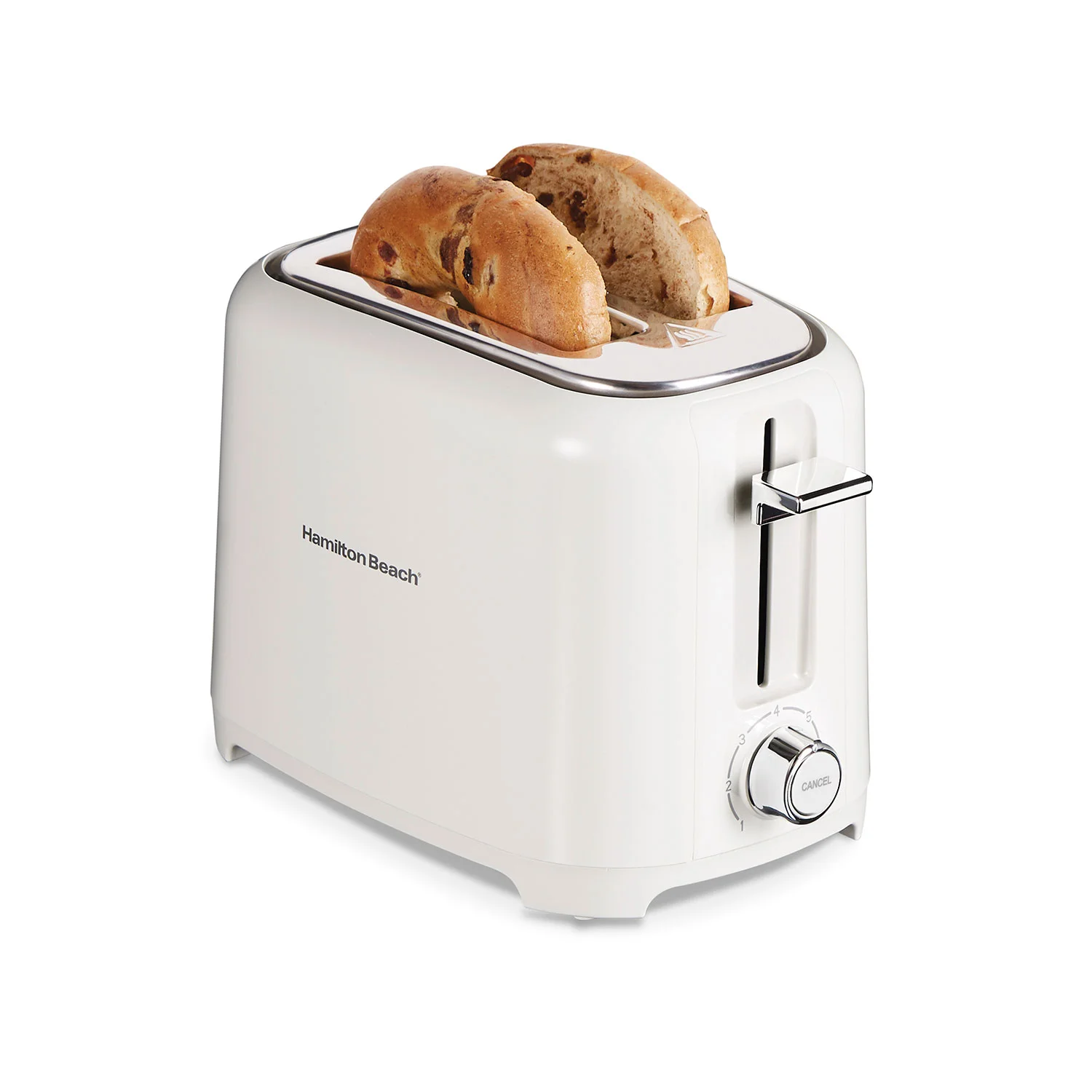 2 Slice Toaster with Extra-Wide Slots, White