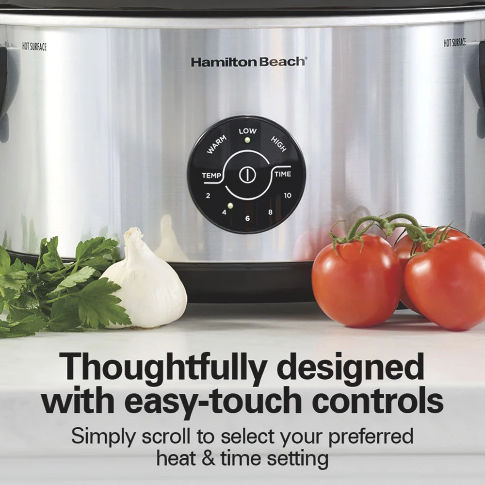 7 Quart Programmable Stay or Go® Slow Cooker, Silver - Image 5