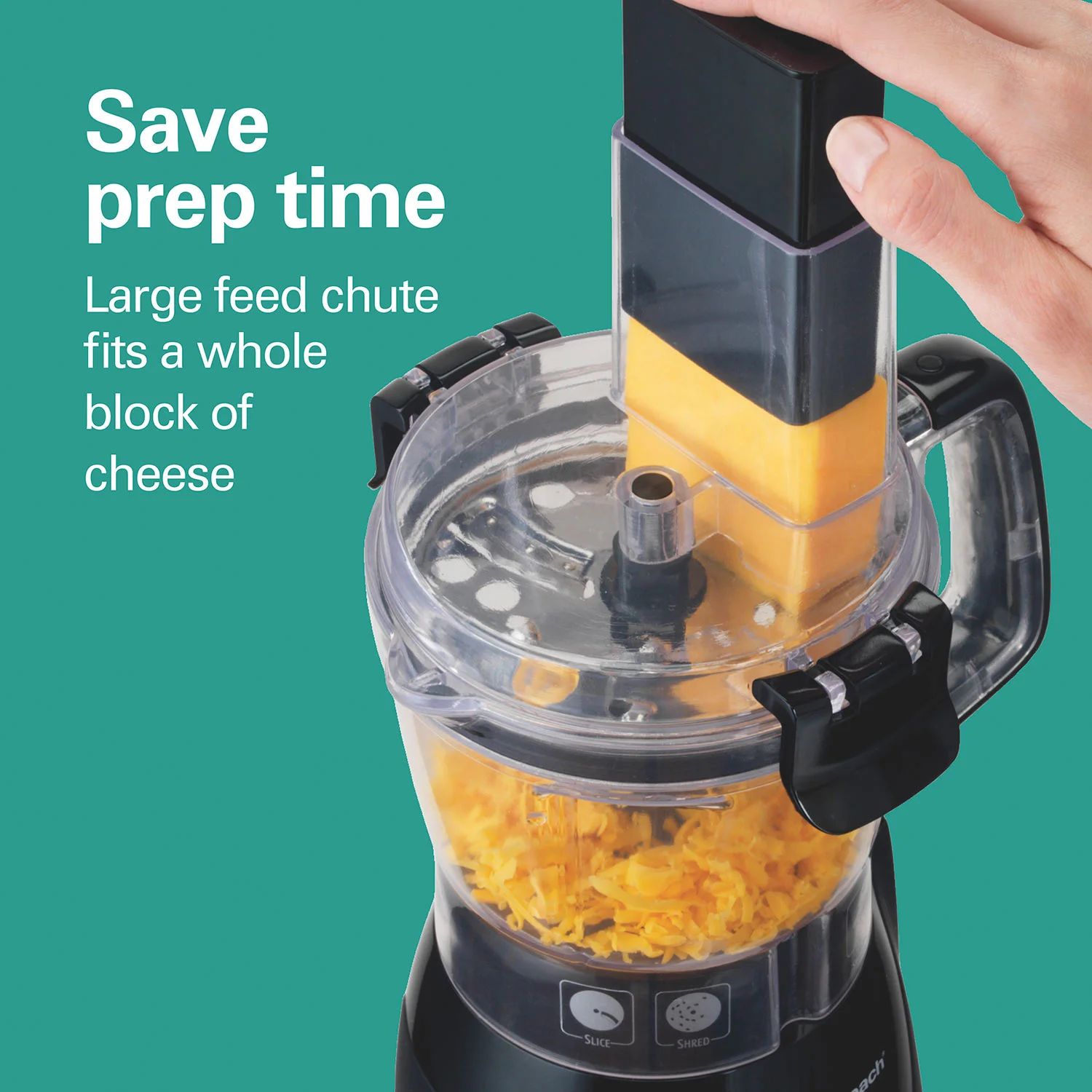 Hamilton Beach® Stack & Snap™ 4 Cup Food Processor, Chopper & Blender, Black, 70510 - Image 6