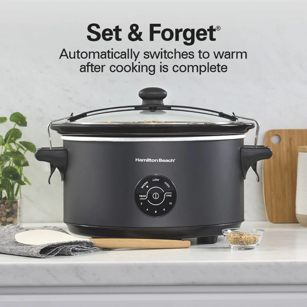 7 Quart Programmable Stay or Go® Slow Cooker, Black - Image 6