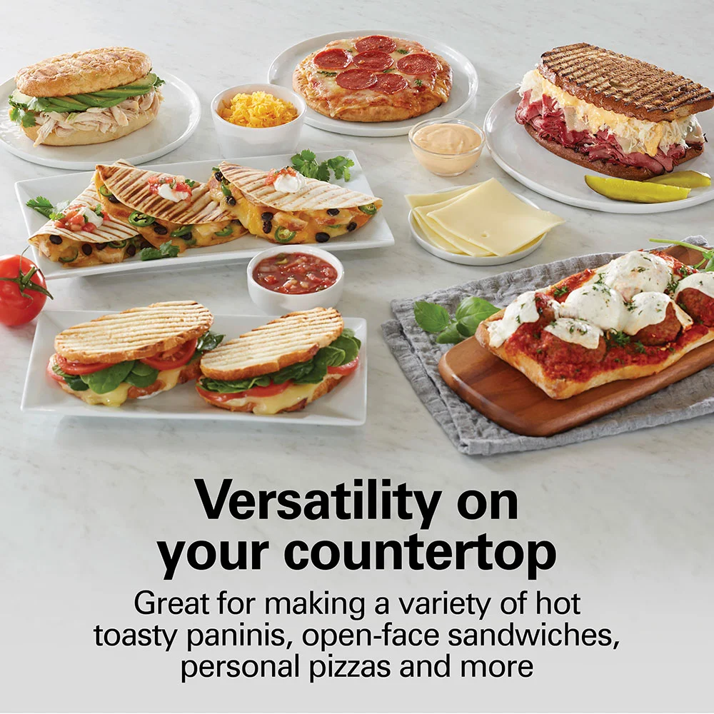 Alternative view of Panini Press & Gourmet Sandwich Maker, Red