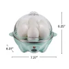 3-in-1 Egg Cooker with 7 Egg Capacity, Teal - Image 10