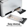 Modern Stainless Steel 4 Slice Toaster with Extra-Wide Slots - Image 5