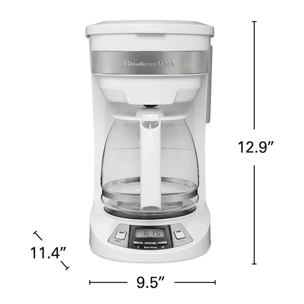 Programmable Coffee Maker, White - Image 8