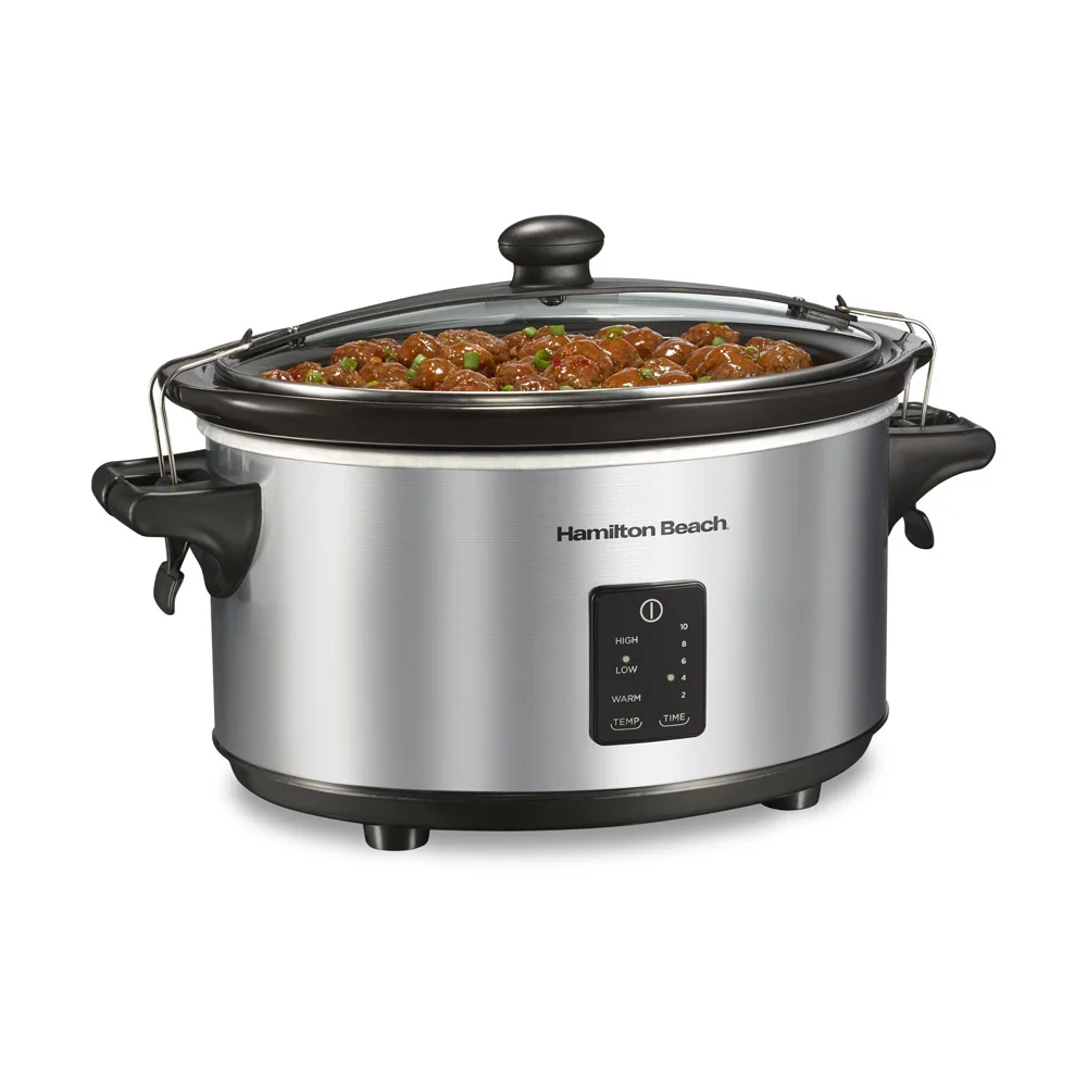 Programmable Stay or Go® Slow Cooker, Silver