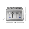 Digital 4 Slice Toaster, Stainless Steel - Image 7