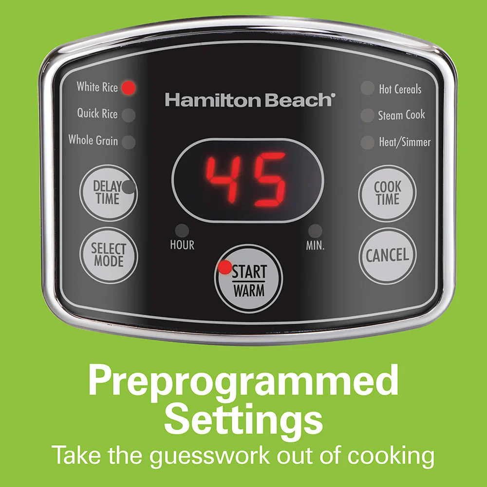 2-14 Cup Capacity (Cooked) Rice/Hot Cereal Cooker - Image 4
