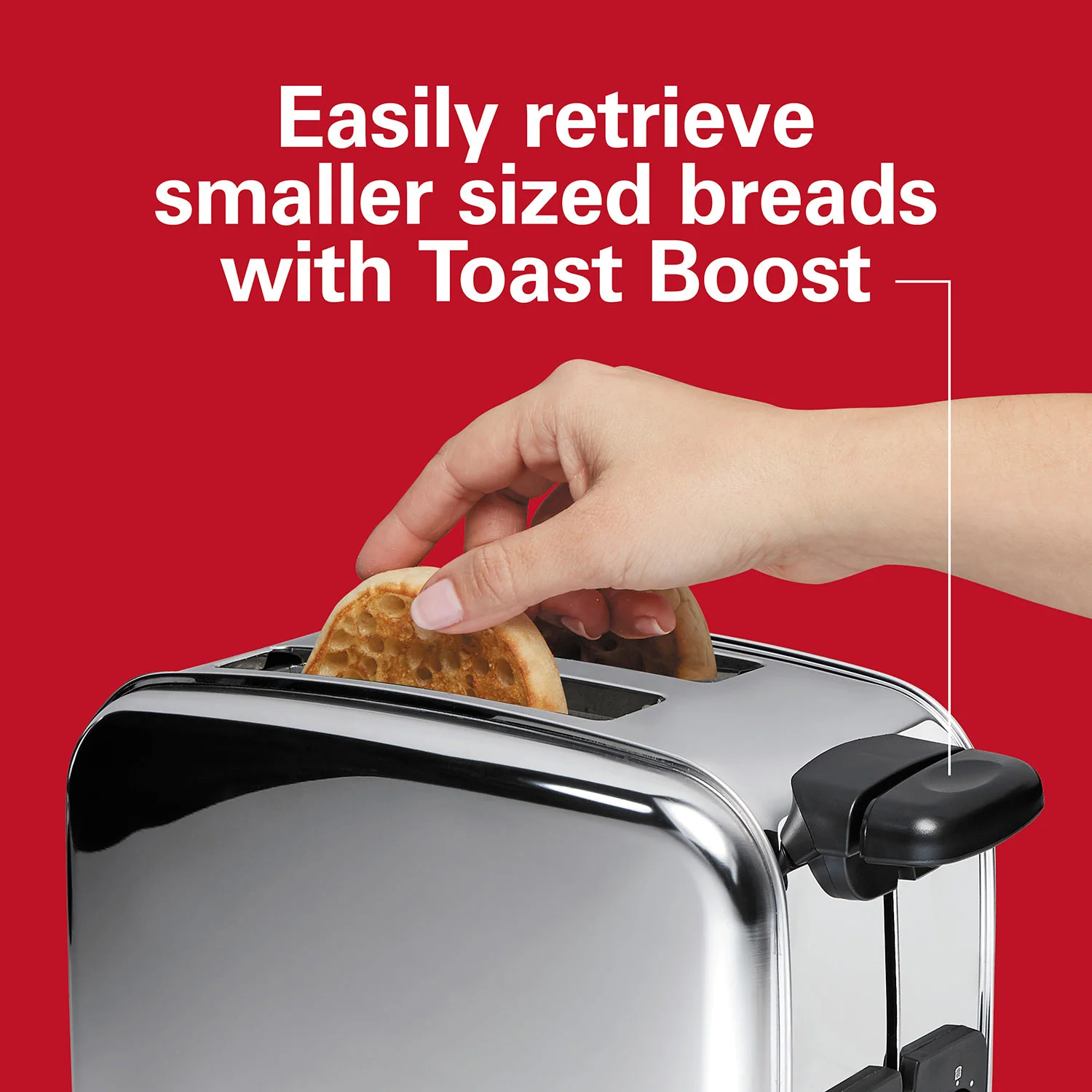 Classic 2 Slice Toaster, Stainless Steel - Image 3