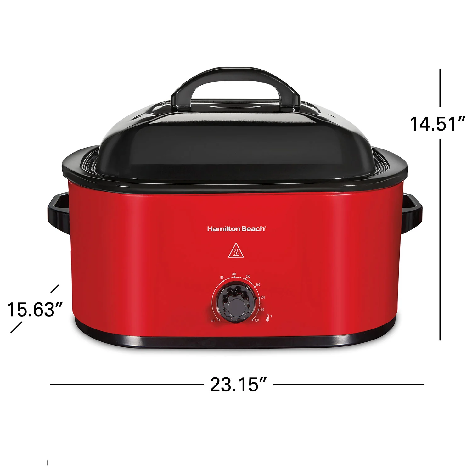 Electric Roaster Oven, 22 Quarts, Red - Image 8