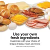 Breakfast Sandwich Maker with Timer, Silver - Image 3