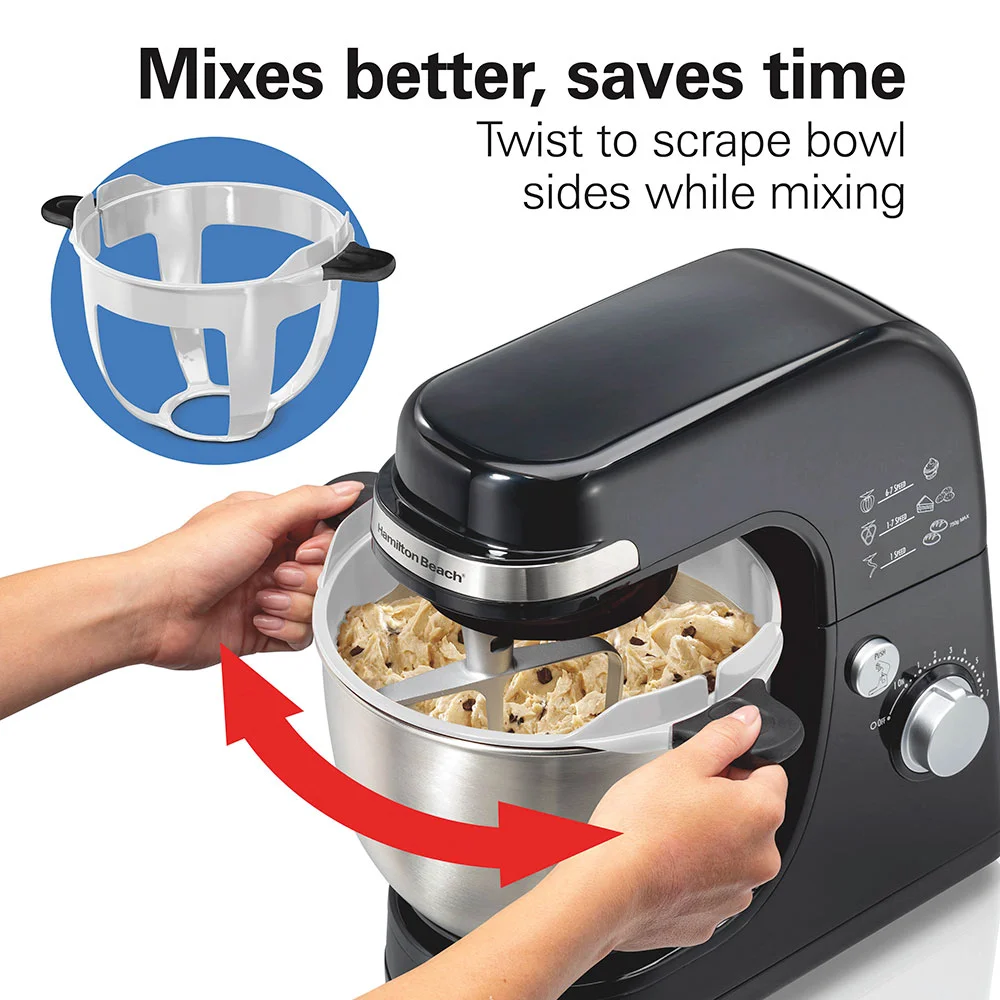 Alternative view of 7 Speed Stack & Scrape™ Stand Mixer, Black