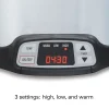 8 Quart Programmable Countdown Slow Cooker, Silver - Image 3