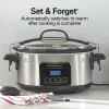 Programmable Stay or Go® 6 Qt. Slow Cooker, Stainless Steel - Image 6