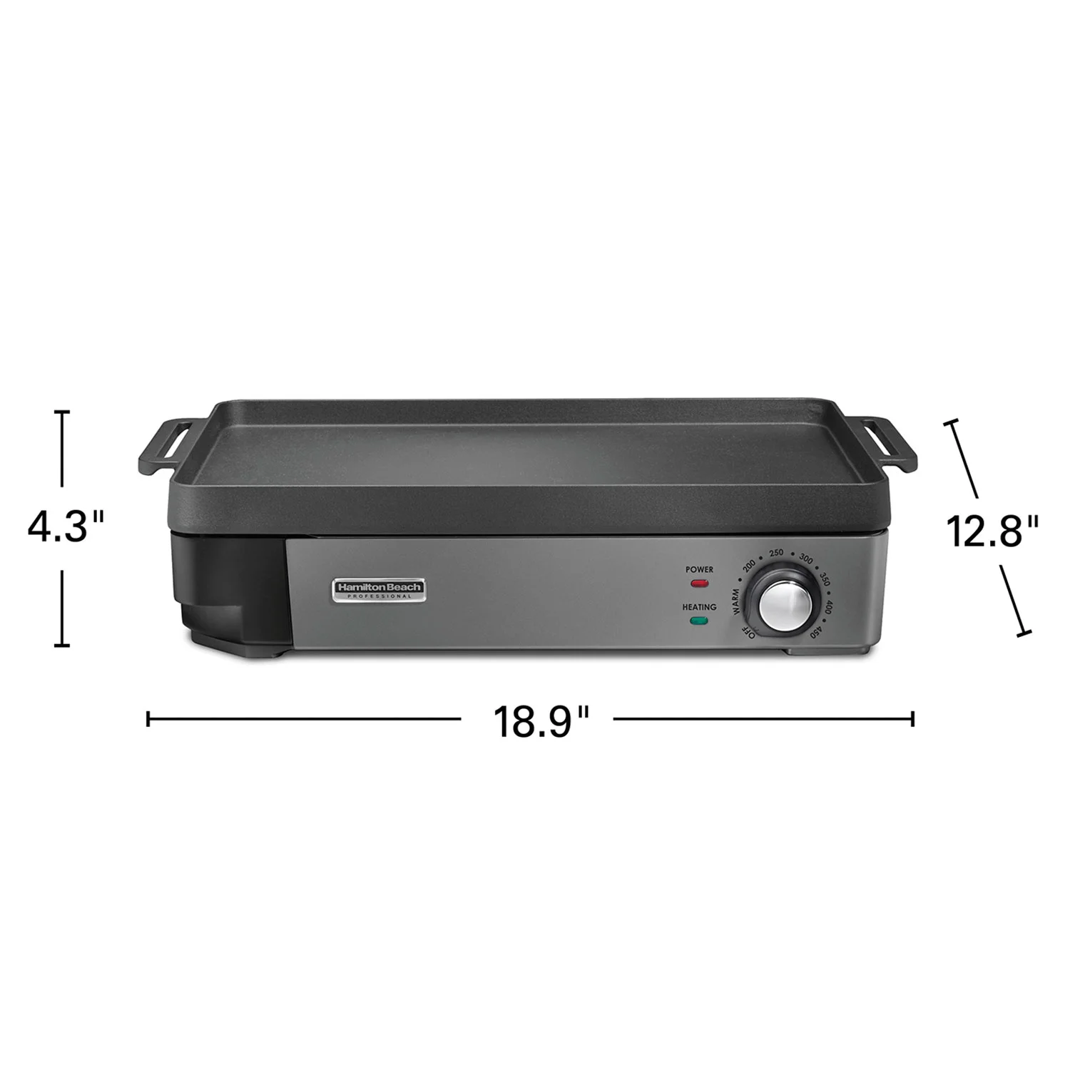 Hamilton Beach® Professional Cast Iron Electric Grill with Removable Cooktop - Image 7