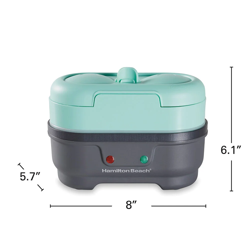 Egg Bites Maker with Hard-Boiled Eggs Insert, Teal - Image 8